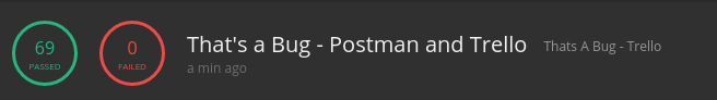 Postman Runner Summary