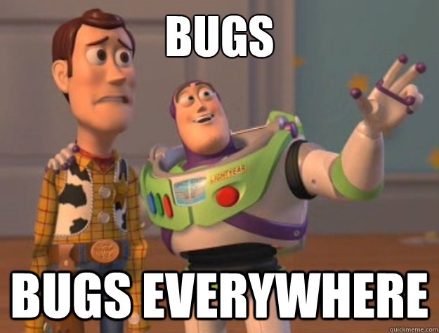 bugs everywhere