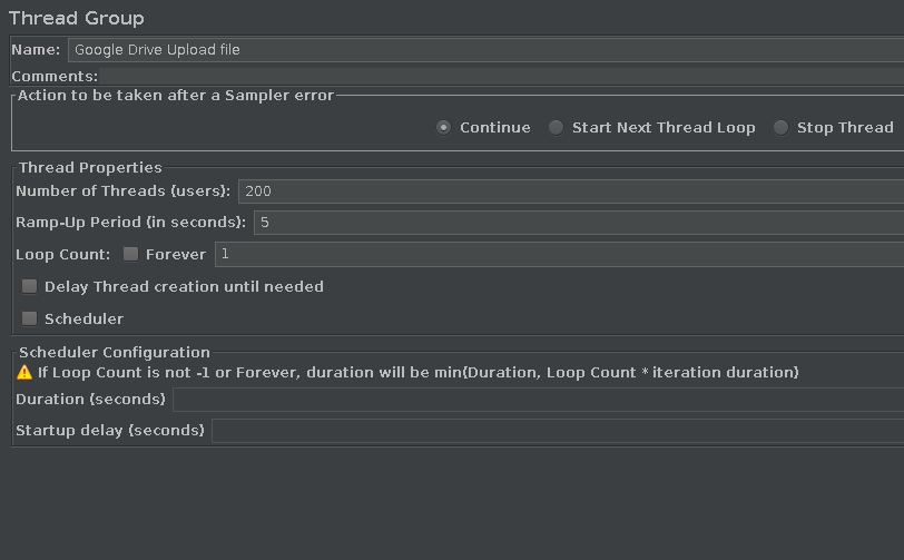 Preparing plan for errors