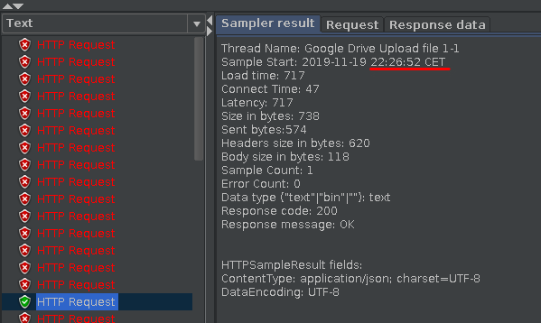 Passing request timestamp